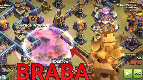 Ataques Da Ana Thaysa A Melhor Jogadora Br De Clash Of Clans Youtube