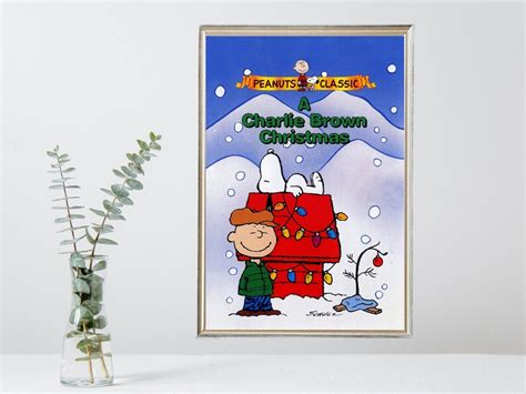 A Charlie Brown Christmas Movie Poster Vintage Movie Poster Limited Edition Collectible Film ...