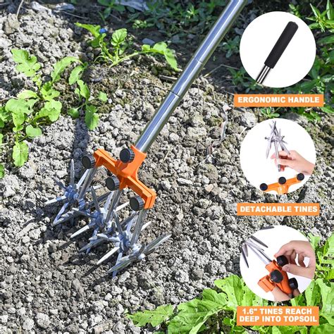 Rotary Cultivator Garden Rotary Tiller Adjustable