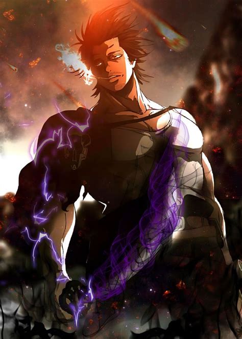 Yami Poster By Hans Skon Displate Black Clover Manga Black