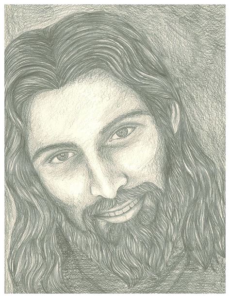 Jesus smile Painting by Nitin Murthy - Pixels