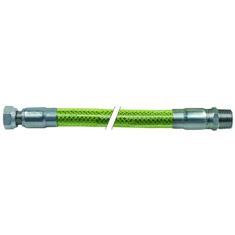 Tubo Flexible Para Gas L 500mm 1 2 H 1 2 M Trenza Inox Cubierto En