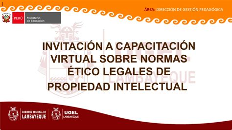 Capacitación virtual sobre Normas Ético Legales de propiedad