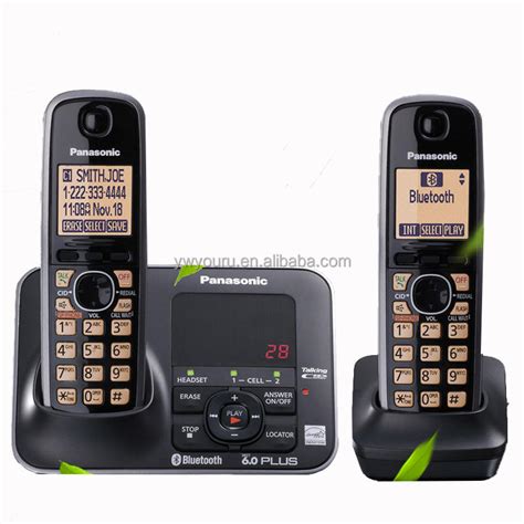 Large Button Digital Cordless Telephone with Walkie Talkie Answering Machine Fixed Cordless ...