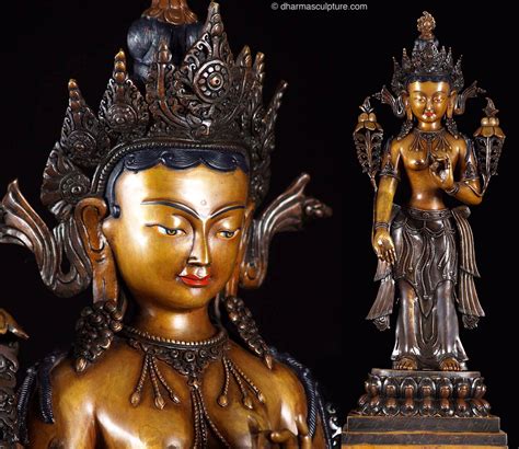 Tara Standing Statue Tibetan Dolma 26 Dharma Sculpture Blogdharma