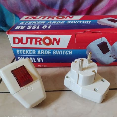 Jual Dutron Steker Saklar Lampu Steker Arde Switch On Off Dv SSL 01