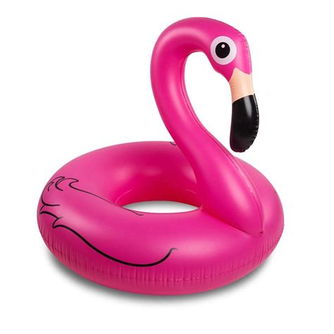 Big Mouth Inc Pink Flamingo Pool Float Inflates To Over 4ft Wide Funny Inflatable Vinyl