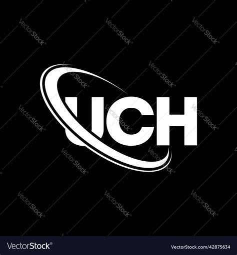 Uch logo letter design Royalty Free Vector Image