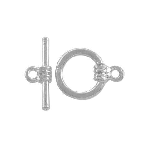 Toggle Clasp 13mm Silver Color Set