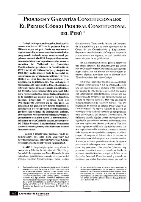 Historia De Las Constituciones Procesos Y GarantÍas Constitucionales El Primer Código