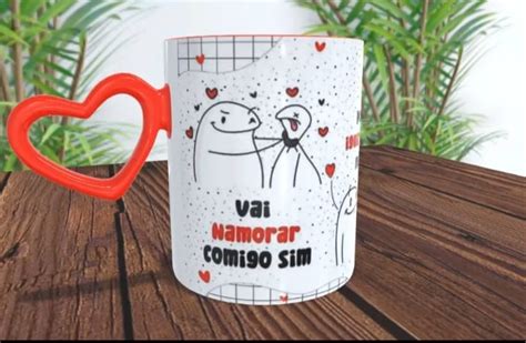 Caneca Al A Cora O Dia Dos Namorados Flork Vai Namorar Comigo Sim Franpi