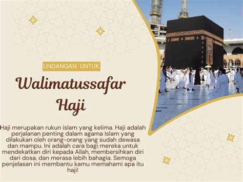 Contoh Undangan Walimatussafar Haji Untuk Calon Jamaah Haji