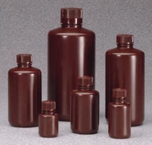 Nalgene Diagnostics Bottles Narrow Neck Round Hdpe Amber With