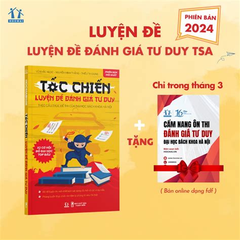 Sách Tốc chiến luyện đề đánh giá tư duy Đại học Bách Khoa Hà Nội