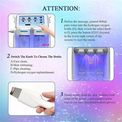 Hydrogen Oxygen Beauty Machine Facial Bubbles Heat Shrinks Pore Deep