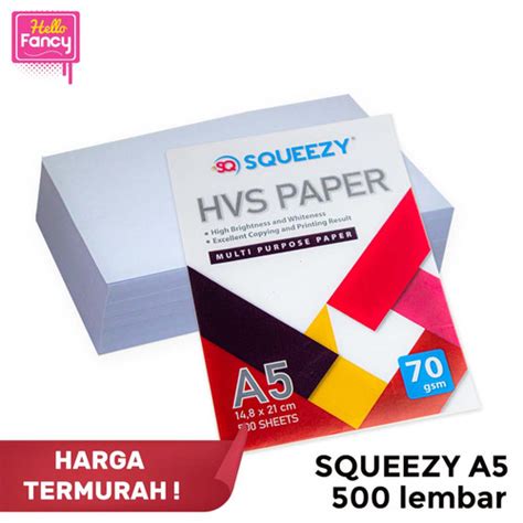 Jual Kertas Hvs A5 Neuro 70gsm Hvs Putih Perpack Isi Sekitar 400 Lbr