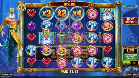 Rise Of Atlantis Slot Review Demo Blueprint Gaming Rtp