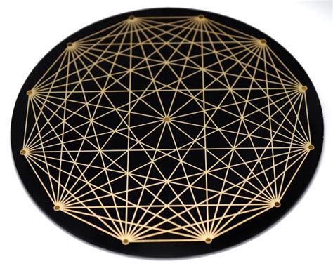 Tesseract Sacred Geometry Radionics Disc Sahara Minerals