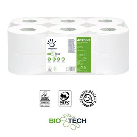 CARTA IGIENICA JUMBO MINI BIO TECH PAPERNET COD 407568 PURA