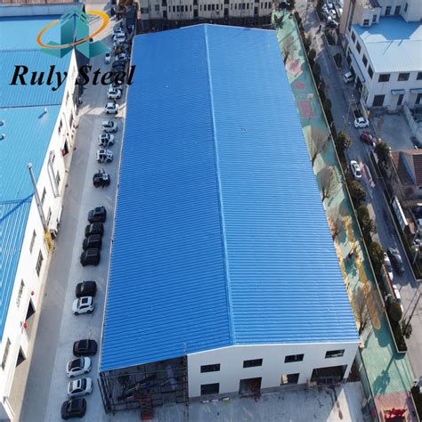 Customized Gable Frame Light Metal Building Prefabricated Industrial