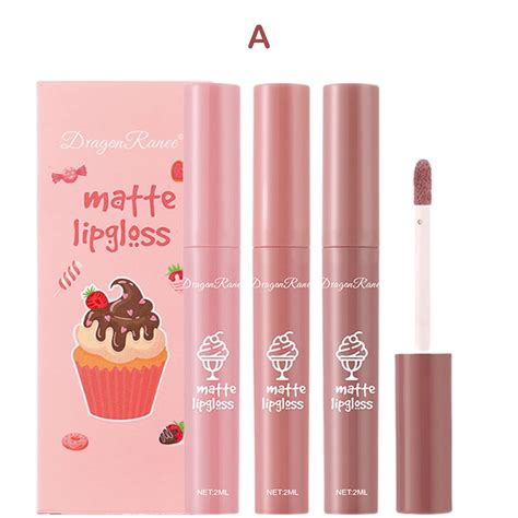 Amazon 3 Colours Nude Matte Lipstick Set Natural Long Lasting Lip