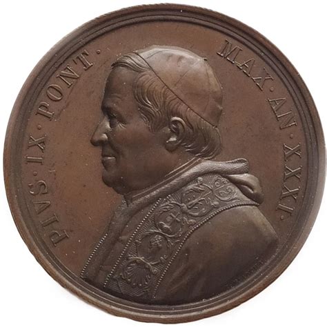 Medal Pius IX Episcopal Jubilee Estados Pontificios Numista