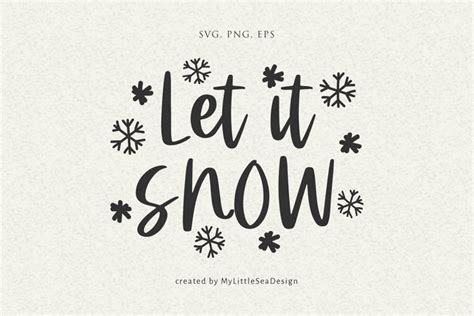 Let It Snow Svgchristmas Svg Quote