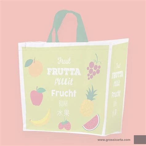 Shopper Ppw Frutta Stilizzata Sold Out Fornitura Packaging