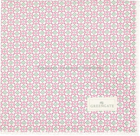 GreenGate Cloth Napkin With Lace Gwen Pale Pink