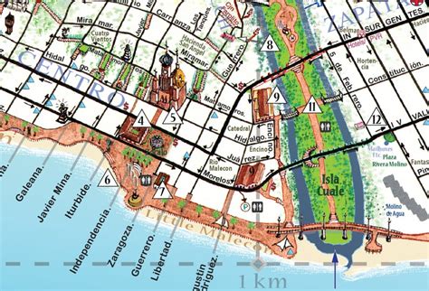 Puerto Vallarta Walking Map 2015 Etsy