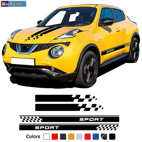 Jual Car Door Side Stripes Skirt Sticker Car Hood Bonnet Racing Body