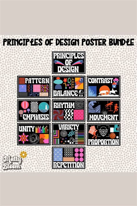 Elements Of Art Principles Of Design Poster Bundle Classroom Etsy In