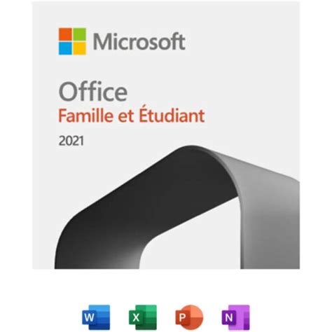 Logiciel Microsoft Office Famille Et Etudiant 2021 VERSION A VIE Sans