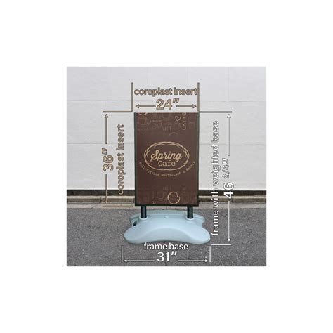 Wind Resistant Sandwich Board Sign