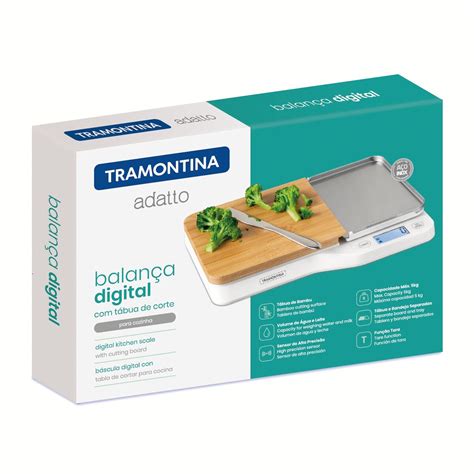 Tramontina Adatto Digital Kitchen Scale With Cutting Board Tramontina