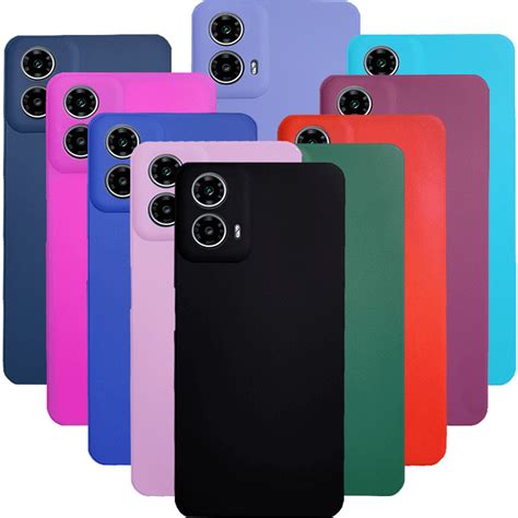 Kit X Motorola Moto G Capa Silicone Aveludada Colorida Veludo D