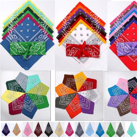 Assorted Bandanas Cm Cotton Novelty Double Sided Print