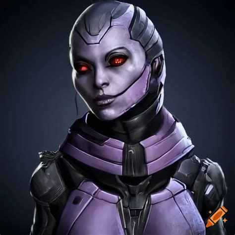 Image Of A Female Dark Fighter In Mass Effect On Craiyon