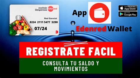 Como Consultar Saldo De Tarjeta Edenred Y Reg Strarte En La App