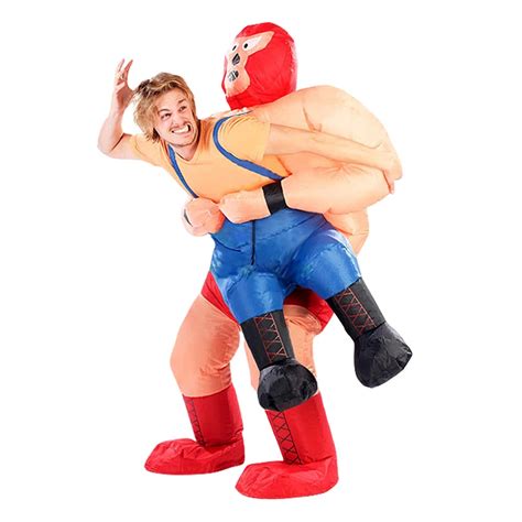 Adult Wrestlers Inflatable Costume For Helloween Funny Carnival Cosplay