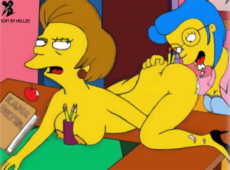 Rule 34 Dav B Esp Edna Krabappel Elizabeth Hoover Female Female Only