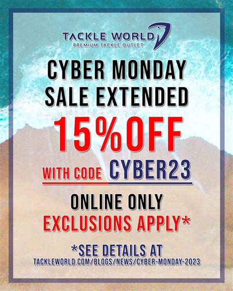 Cyber Monday 2023 – Tackle World