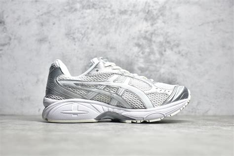 亚瑟士 Asics Gel Kayano 14 Silver White x JJJJound 联名太空银白轻量运动鞋 哔哩哔哩