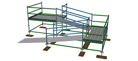 Create A Scaffold With Sloped Deck Ramp In Avontus Designer