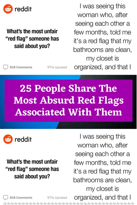 25 People Share The Most Absurd Red Flags Associated With Them Red