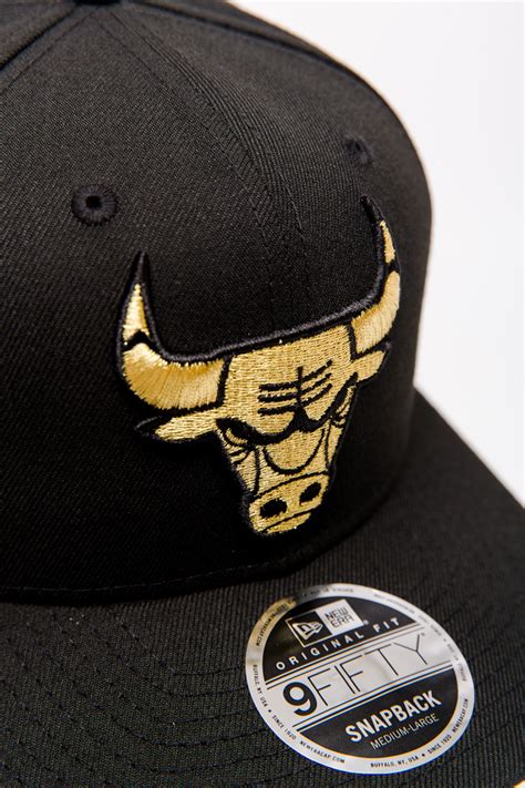 Chicago Bulls Gold Original Fit 9fifty Snapback Black Stateside Sports