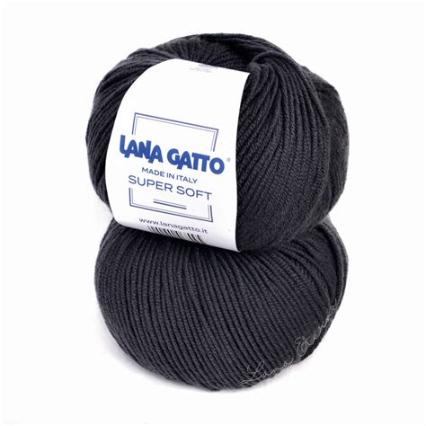 Пряжа Lana Gatto Super Soft 14351 Антрацитовий – Lana Eterna