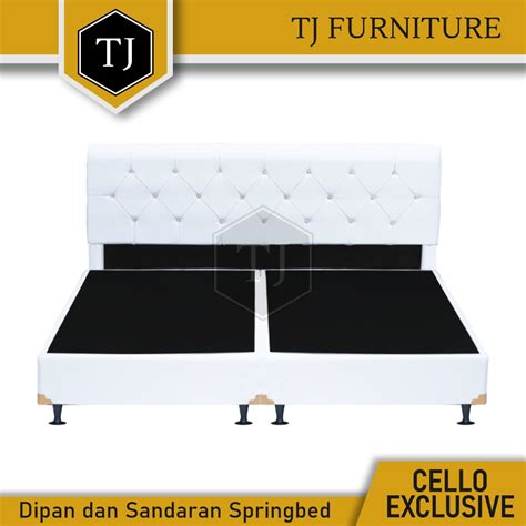 Dipan Divan Ranjang Tempat Tidur Sandaran Springbed Type Cello