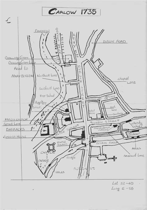 A Collection Of Maps And Drawings Of County Carlow