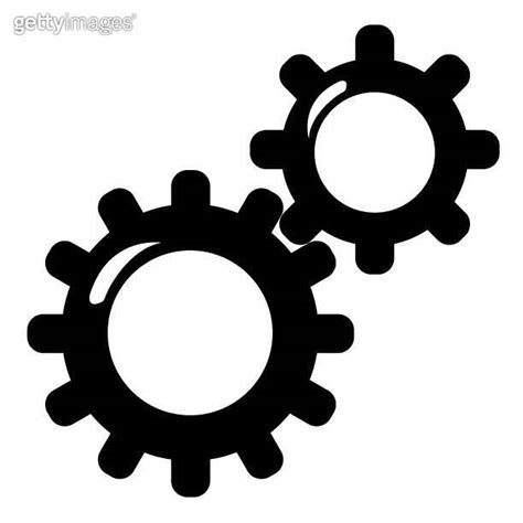 Mechanical Gears Machines And Mechanisms And Transmissions Flat Design